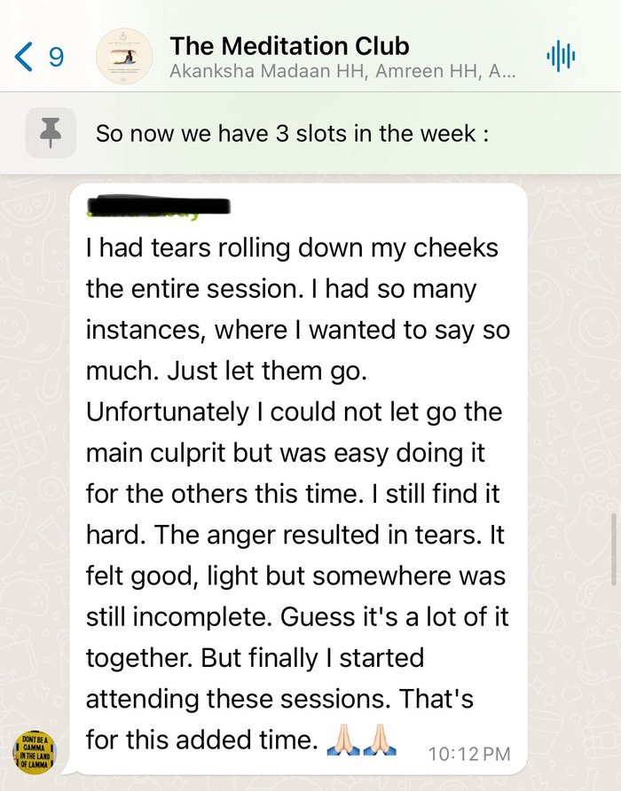 Session testimonial from a past attendee